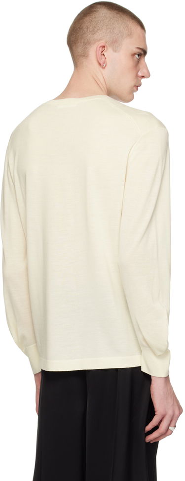 Sveter Helmut Lang Curved Sleeve Sweater Béžová | O01HM703, 2