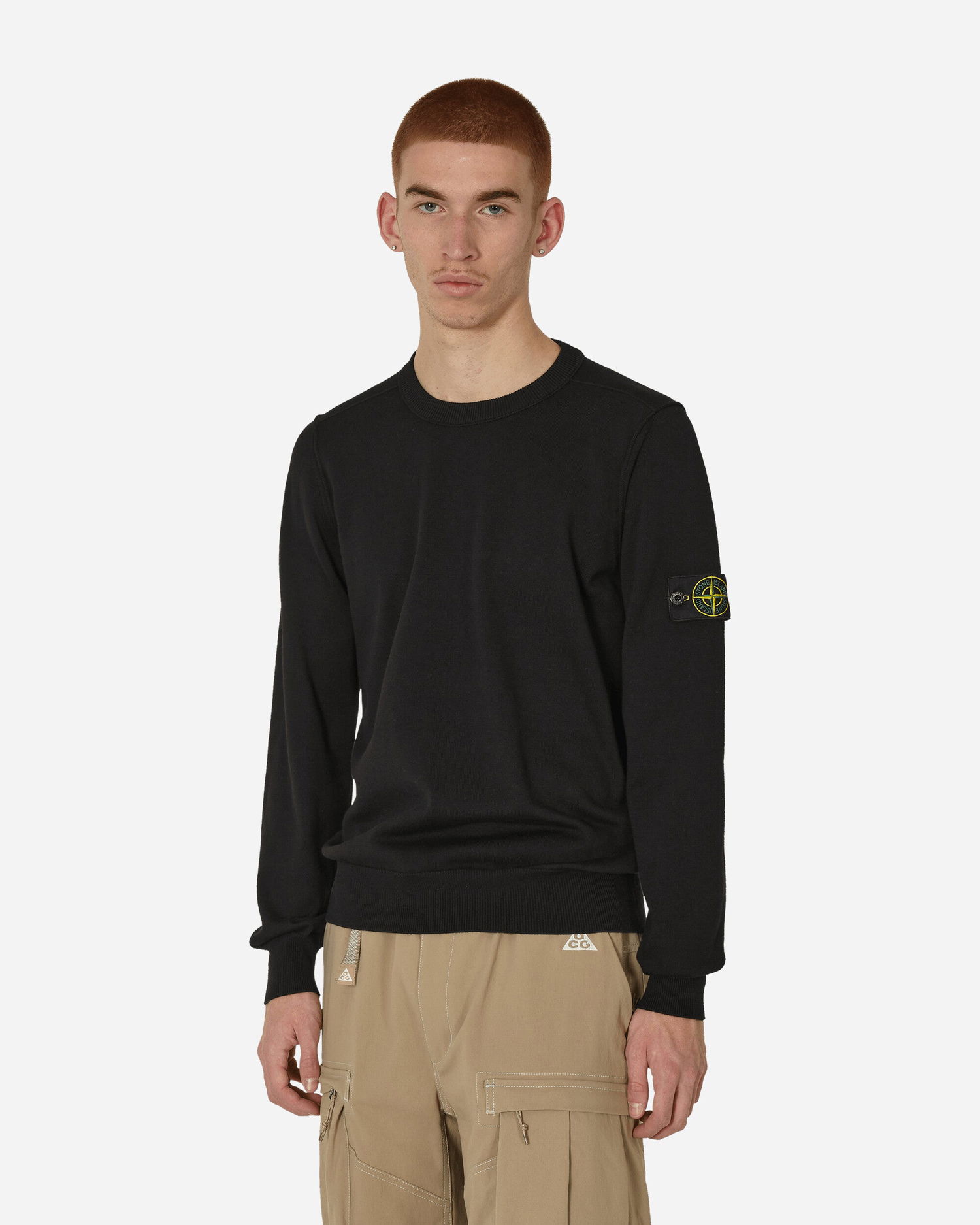 Sveter Stone Island Cotton Crewneck Sweater Čierna | 8015540B2 A0029, 1