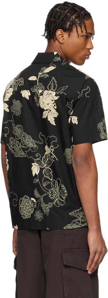 Košeľa Moncler Moncler Floral Print Cotton Shirt Čierna | K10912F00018598I5, 2