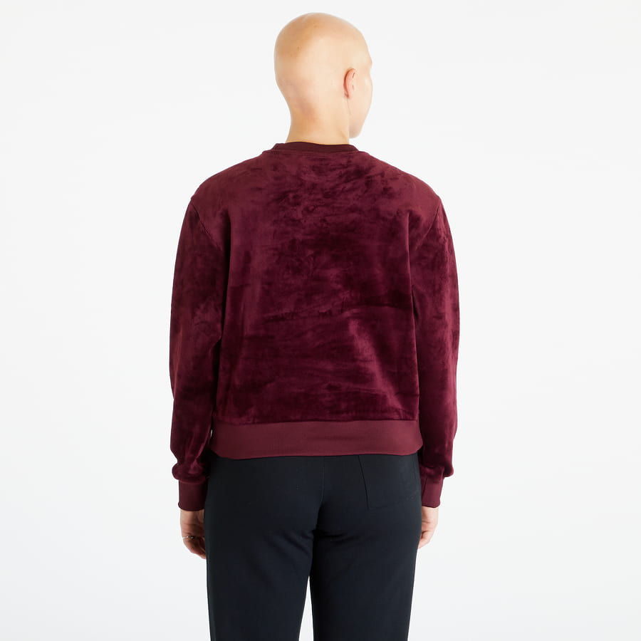 Premium Essentials Velour Sweatshirt Maroon