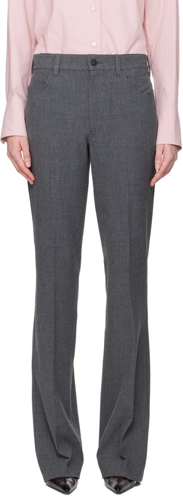 Nohavice The Attico Tailored Straight-Leg Trousers Šedá | 251WCP00273 PLL007AA, 0