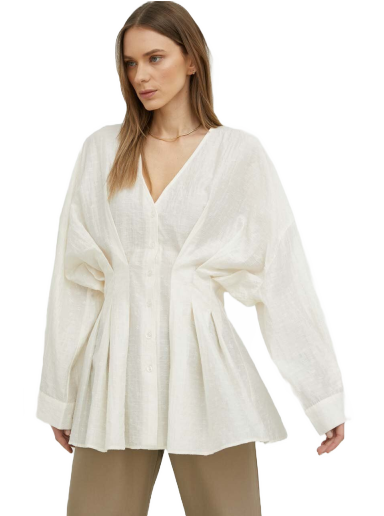 Košeľa Samsoe Samsoe Shirt Biela | F23100157