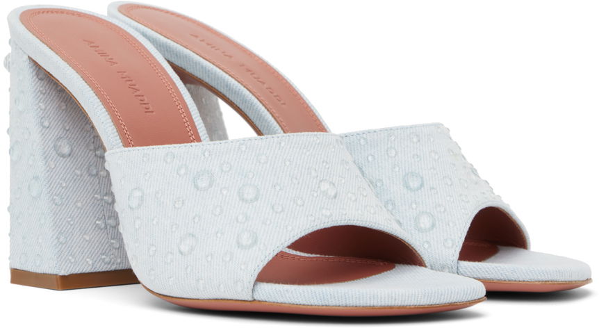 Amina Muaddi Brigitte Crystal Heeled Sandals