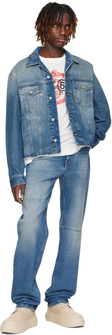 Džínsy Maison Margiela MM6 Maison Margiela Tapered Jeans Modrá | SH0LA0009 M30018, 3