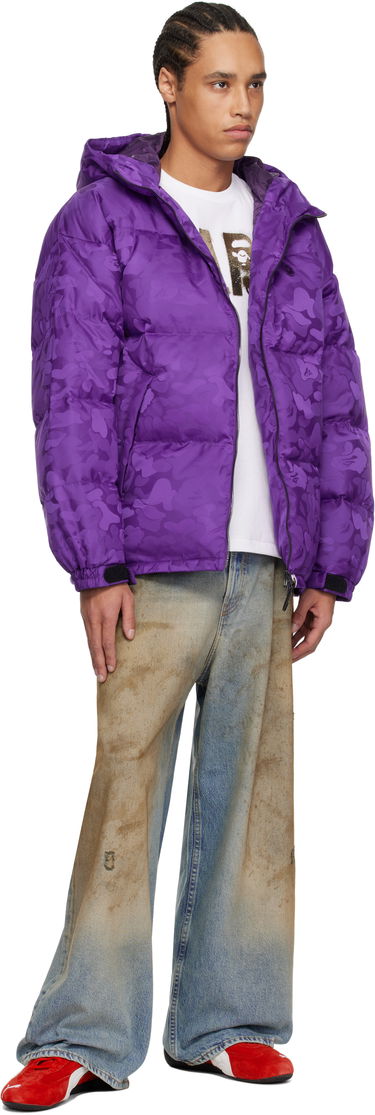 Prešívaná bunda BAPE A Bathing Ape Camo Jacquard Down Jacket Fialová | 001DNK801001M, 3