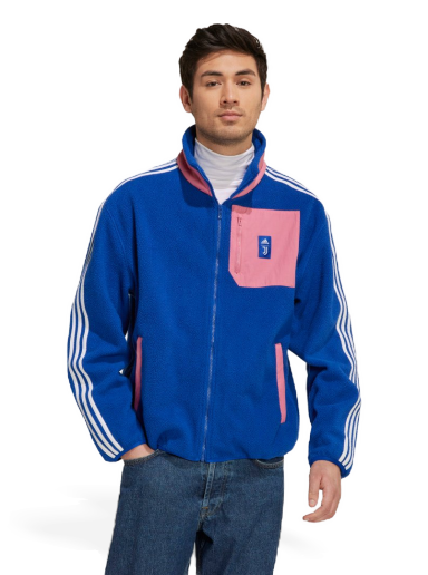 Bunda adidas Originals Juventus Lifestyler Fleece Jacket Modrá | HD8885
