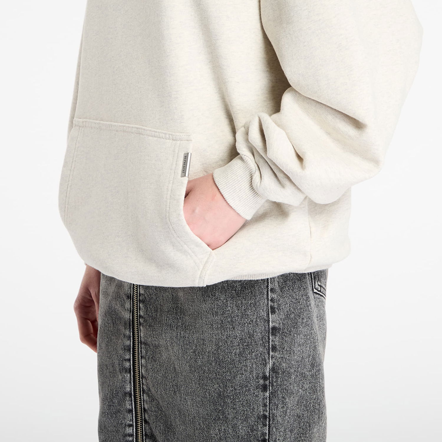 Mikina Represent Clo Patron Of The Club Oversized Pullover Hoodie Béžová | MLM4270-30, 1