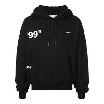 Mikina Off-White Off-White Loose Fit Hoodie Čierna | OMBB037R19B970011088, 0