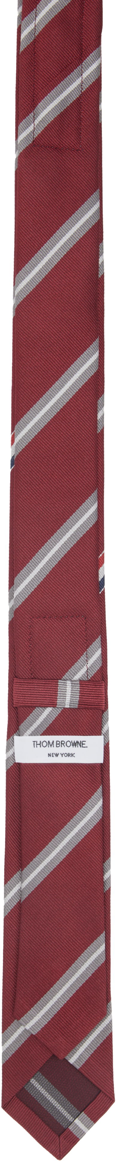 Šál Thom Browne Thom Browne Jacquard Classic Tie Červená | MNL001A-F0954, 1