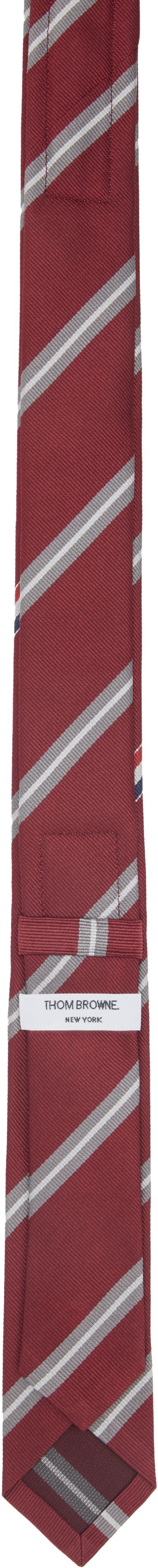 Šál Thom Browne Thom Browne Jacquard Classic Tie Červená | MNL001A-F0954, 1