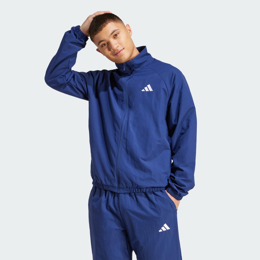 Súprava adidas Performance Essential Small Logo Windbreaker Modrá | JM1773, 0