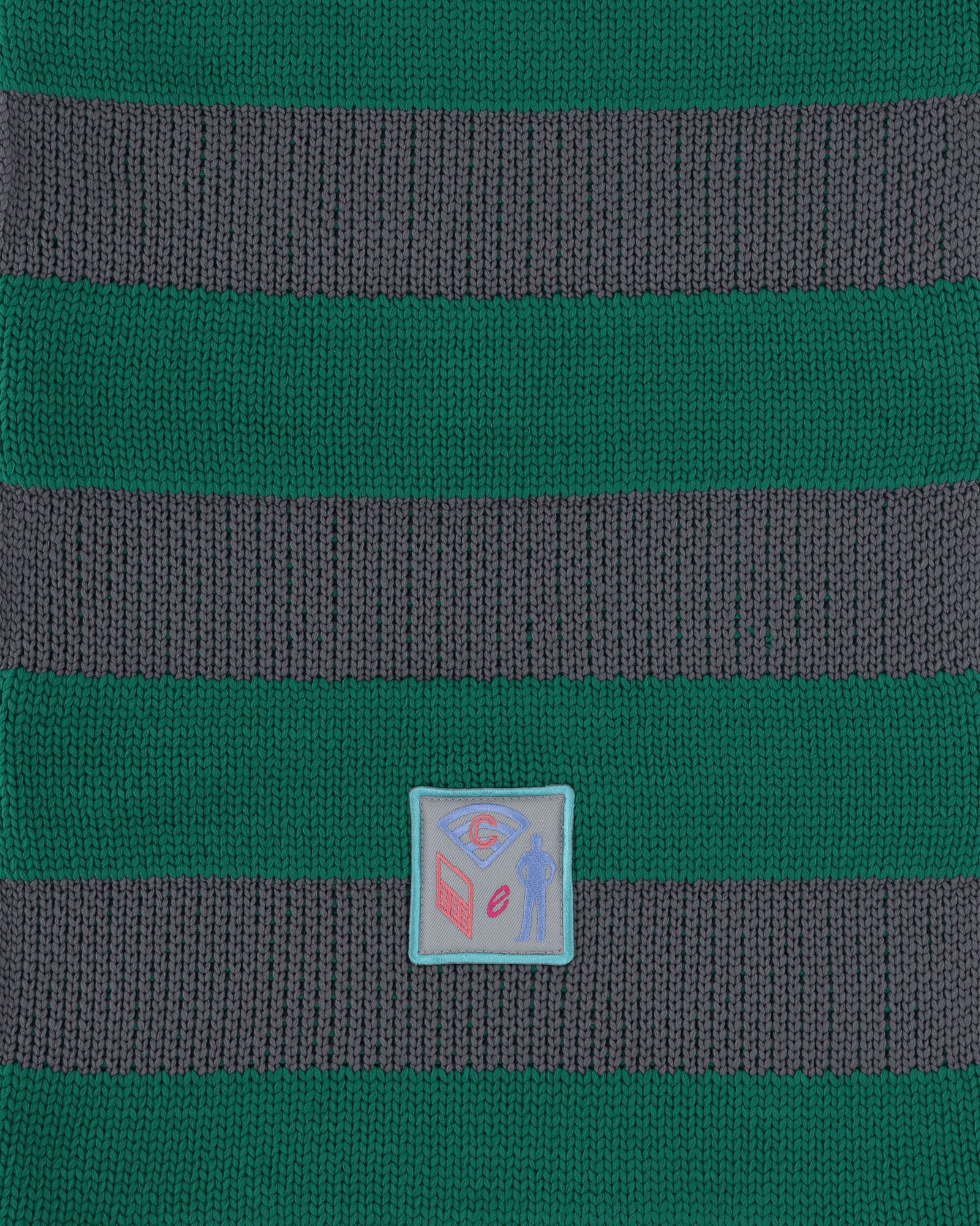 Poly Knit Stripe Scarf