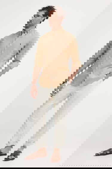 Košeľa Polo by Ralph Lauren Polo Ralph Lauren Cotton Button-Down Collar Regular Fit Shirt Béžová | 710889739, 1