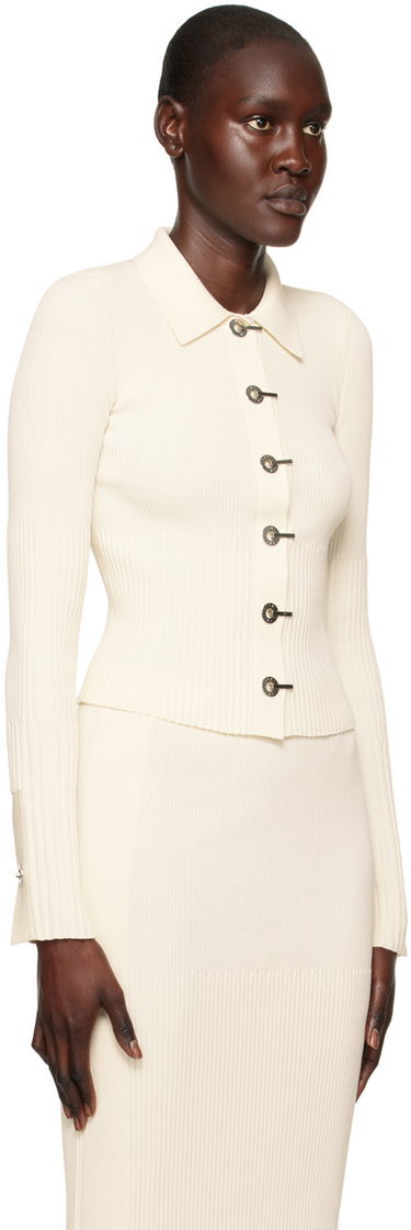 Sveter Dion Lee Gradient Rib Long Sleeve Cardigan Oranžová | A7663R23, 4