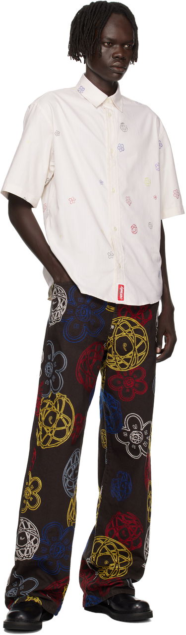Košeľa KENZO Kenzo Paris Futura 2000 Edition Embroidered Shirt Biela | FF65CH1279IJ, 3