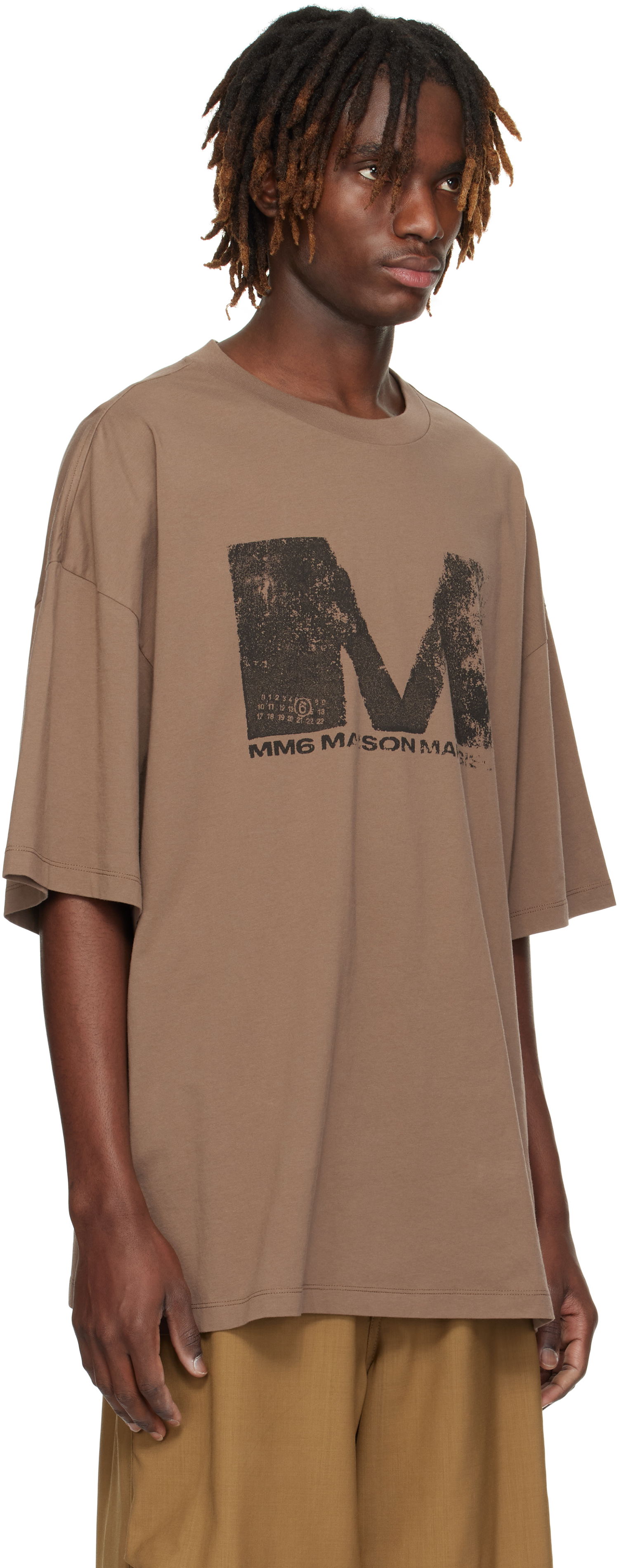 Tričko Maison Margiela Maison Margiela Graphic T-Shirt Hnedá | SH0GC0048 S24312, 1