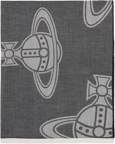 Šál Vivienne Westwood Paris Orb Stole Scarf Šedá | 81030154-W01B5-, 0