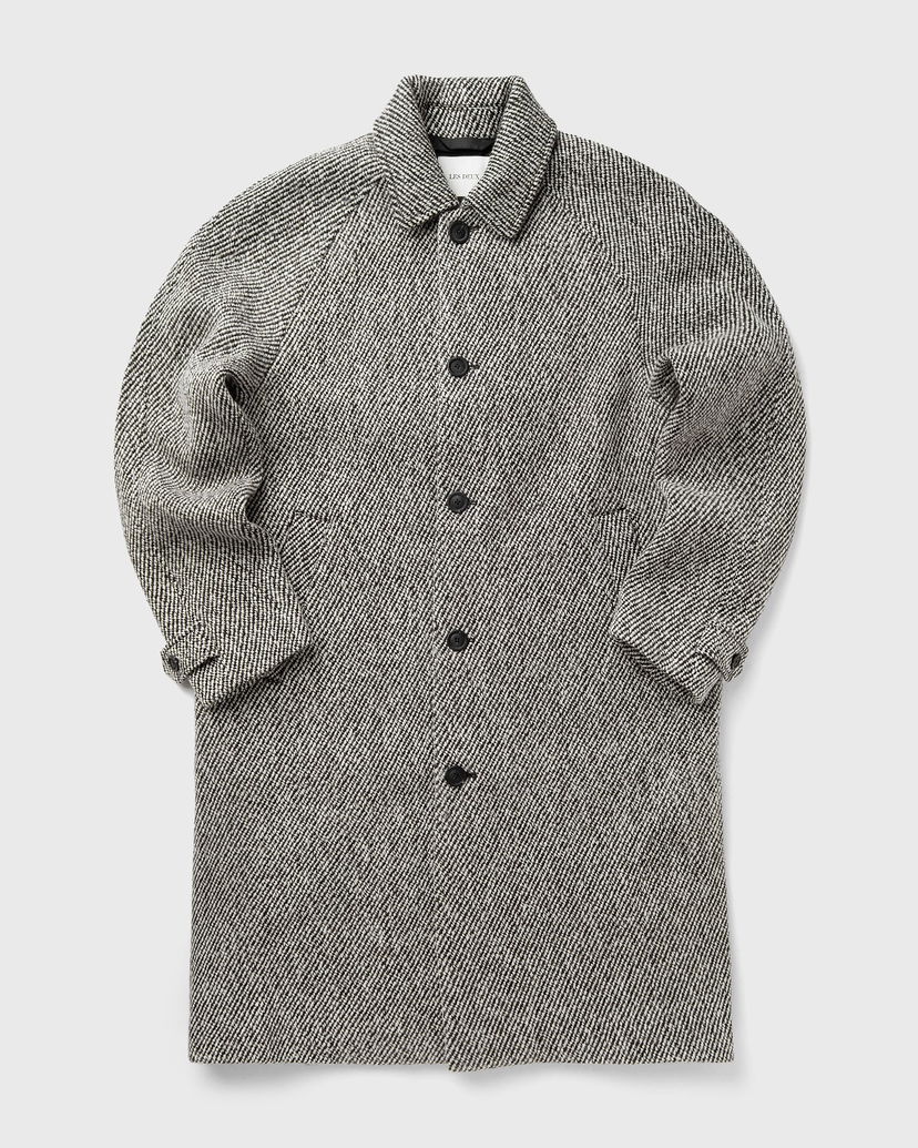 Kabáty Les Deux Twill Wool Coat Šedá | 1000360-979