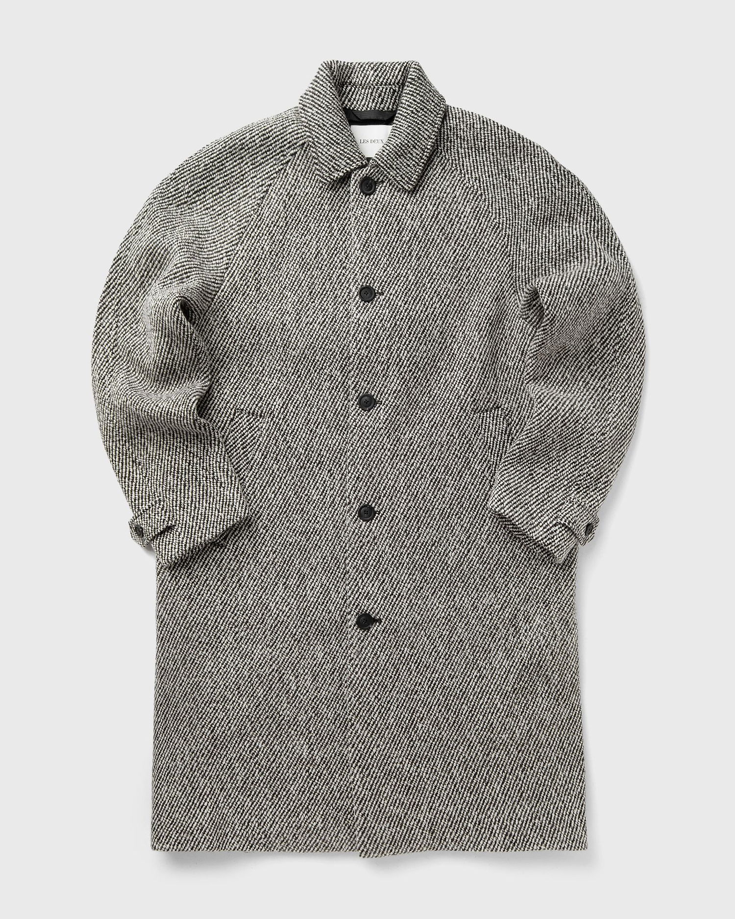 Kabáty Les Deux Twill Wool Coat Šedá | 1000360-979, 0