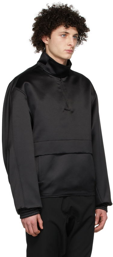Mikina We11done We11done Half-Zip Mock Neck Polyester Anorak Čierna | WD-JK1-22-075-M-BK, 1
