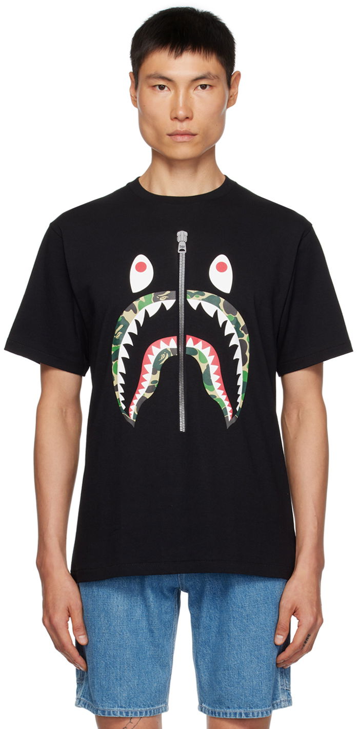 Tričko BAPE ABC Camo Shark T-Shirt Čierna | 001TEJ801013M, 0