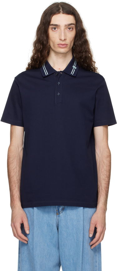 Polo tričko Versace Versace Embroidered Medusa Polo Navy | 1013906_1A13463, 0