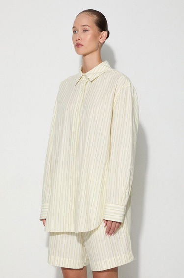 Košeľa Samsoe Samsoe Samsøe Samsøe SALOVAR Relaxed Fit Shirt Béžová | F24200110, 3