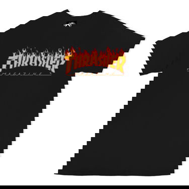 Tričko Thrasher Flame T-Shirt Čierna | 110102BLK, 1