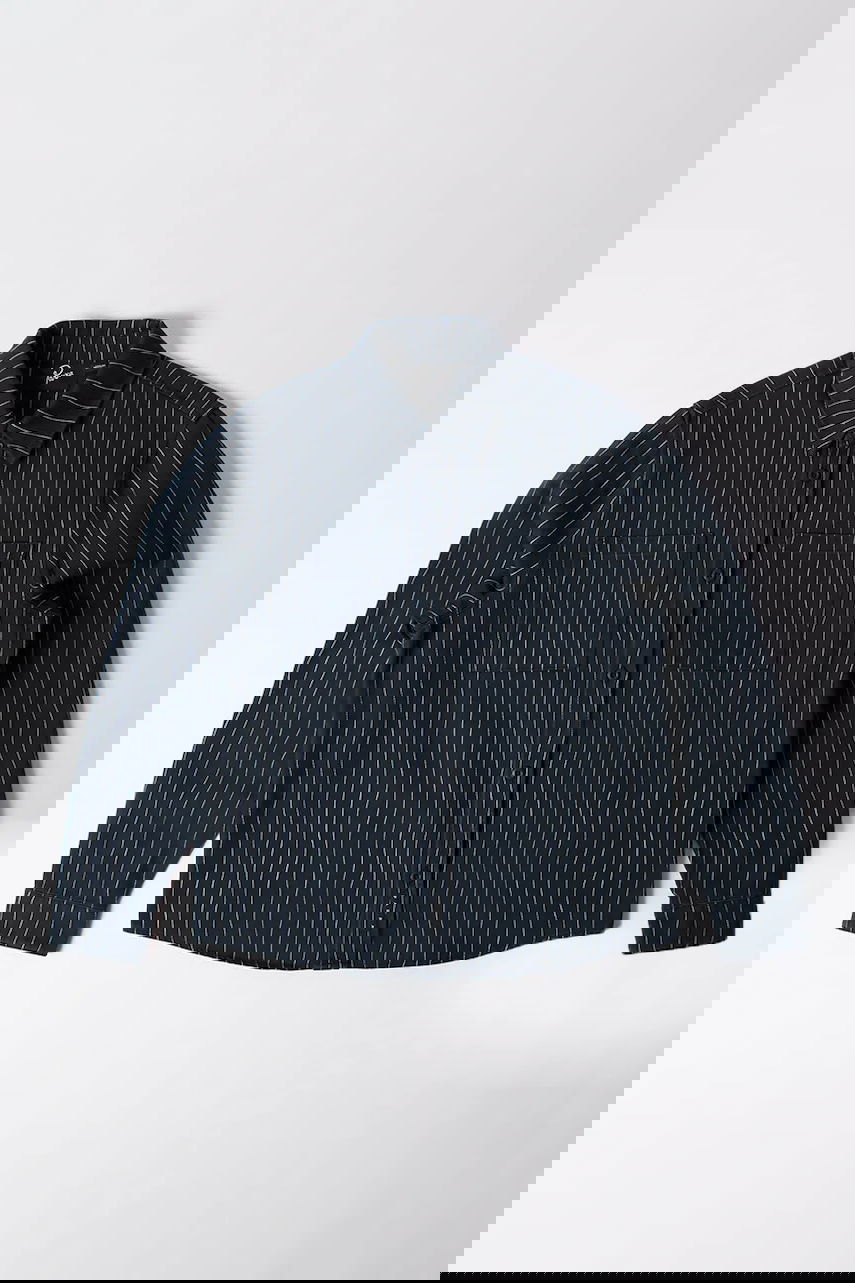 Košeľa By Parra Shirt Parra Meandering lines regular fit classic collar Navy | 54236, 0