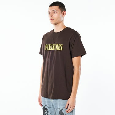 Tričko Pleasures Tickle Logo Tee Hnedá | P22SP054-BROWN, 1