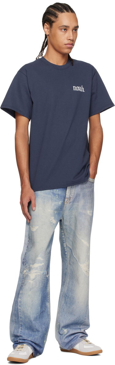 Tričko Noah Noah Gothic 'N' T-Shirt Navy | T260SS25NVY, 3