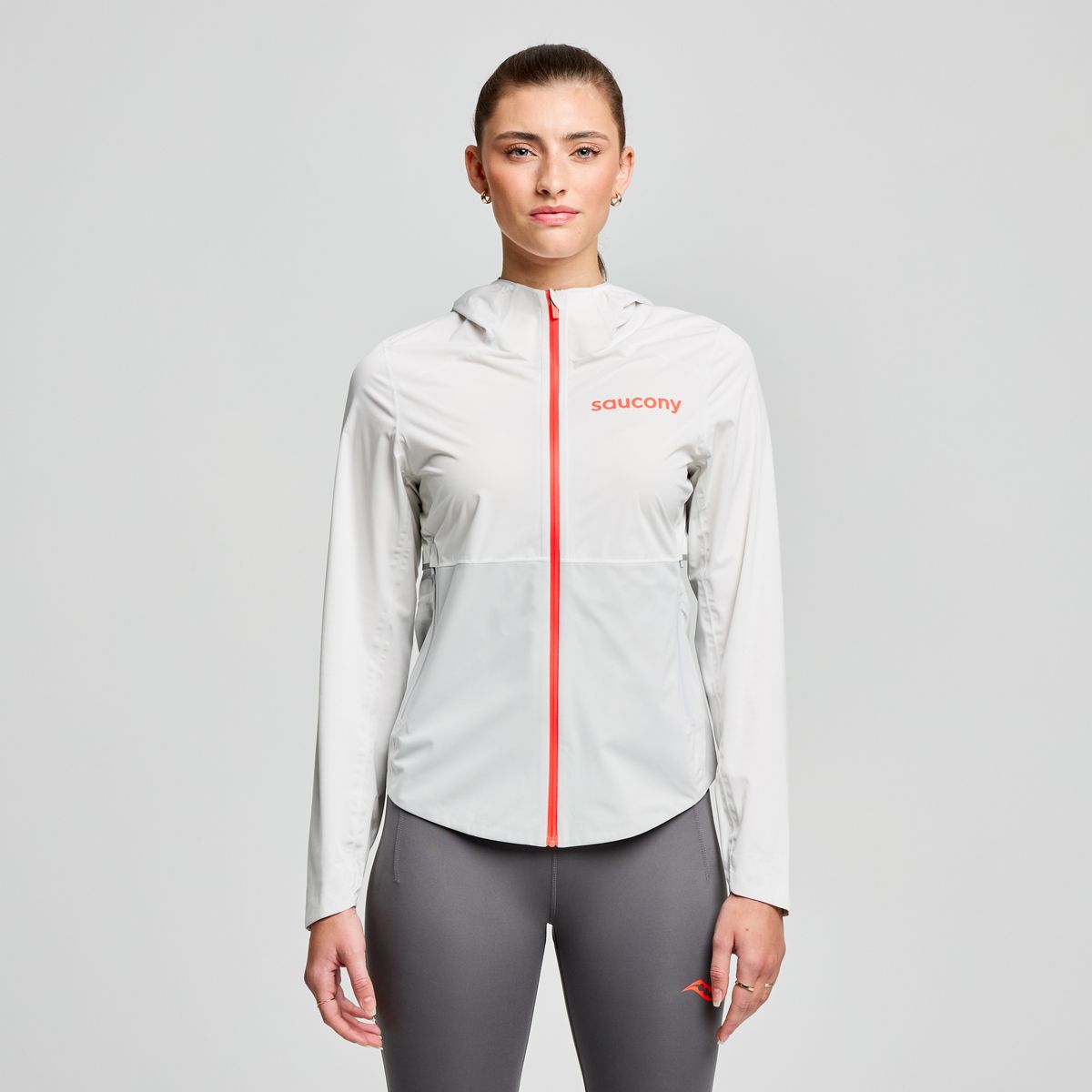 Vetrovka Saucony Hurricane Waterproof Jacket Biela | SAW800456-CD, 1