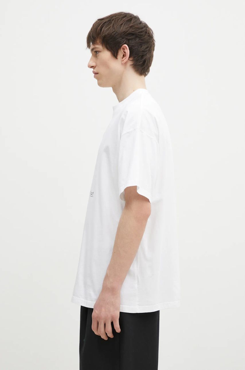 Tričko VETEMENTS 'No Posts' Graphic Print Regular T-Shirt Biela | UA66TR730W, 1
