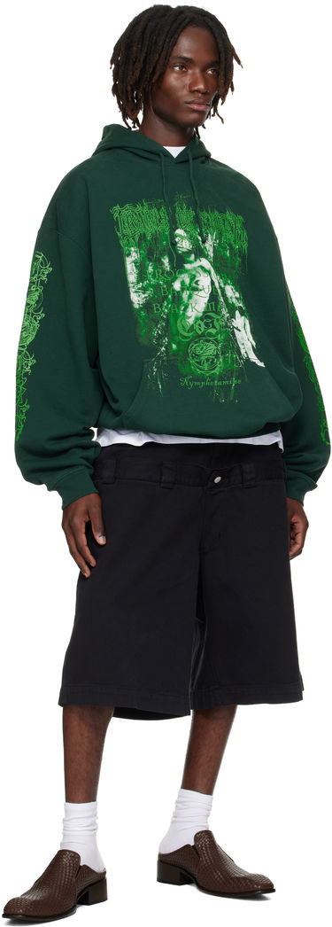 Mikina VETEMENTS Vetements Cradle of Filth Nymphetamine Oversized Hoodie Zelené | UCF76HD750E, 3