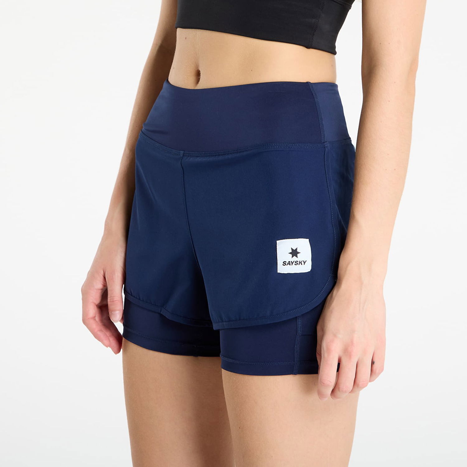 Šortky Saysky SAYSKY 2 in 1 Pace 3" Shorts Navy | XWRSH23C201, 1