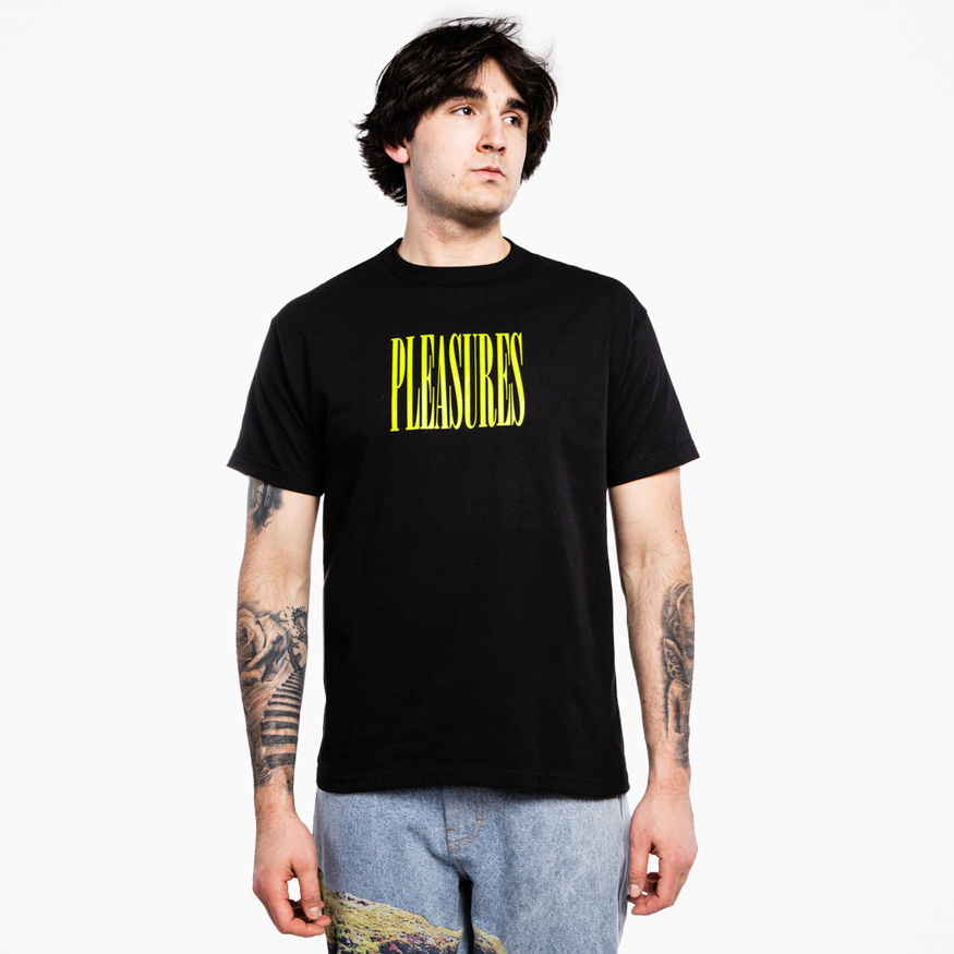 Tričko Pleasures Stretch T-Shirt Čierna | P21W044-BLACK, 0