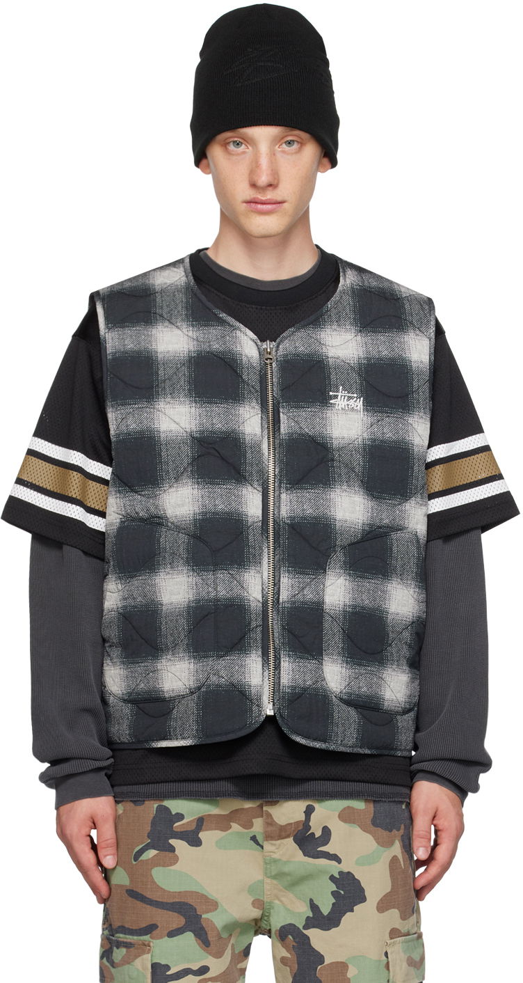 Vesta Stüssy Zip Vest Čierna | 115720, 0