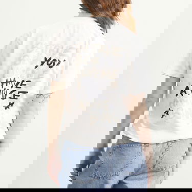 Tričko Anine Bing Anine Bing Walker T-Shirt Biela | A-08-12056-IVY1, 3