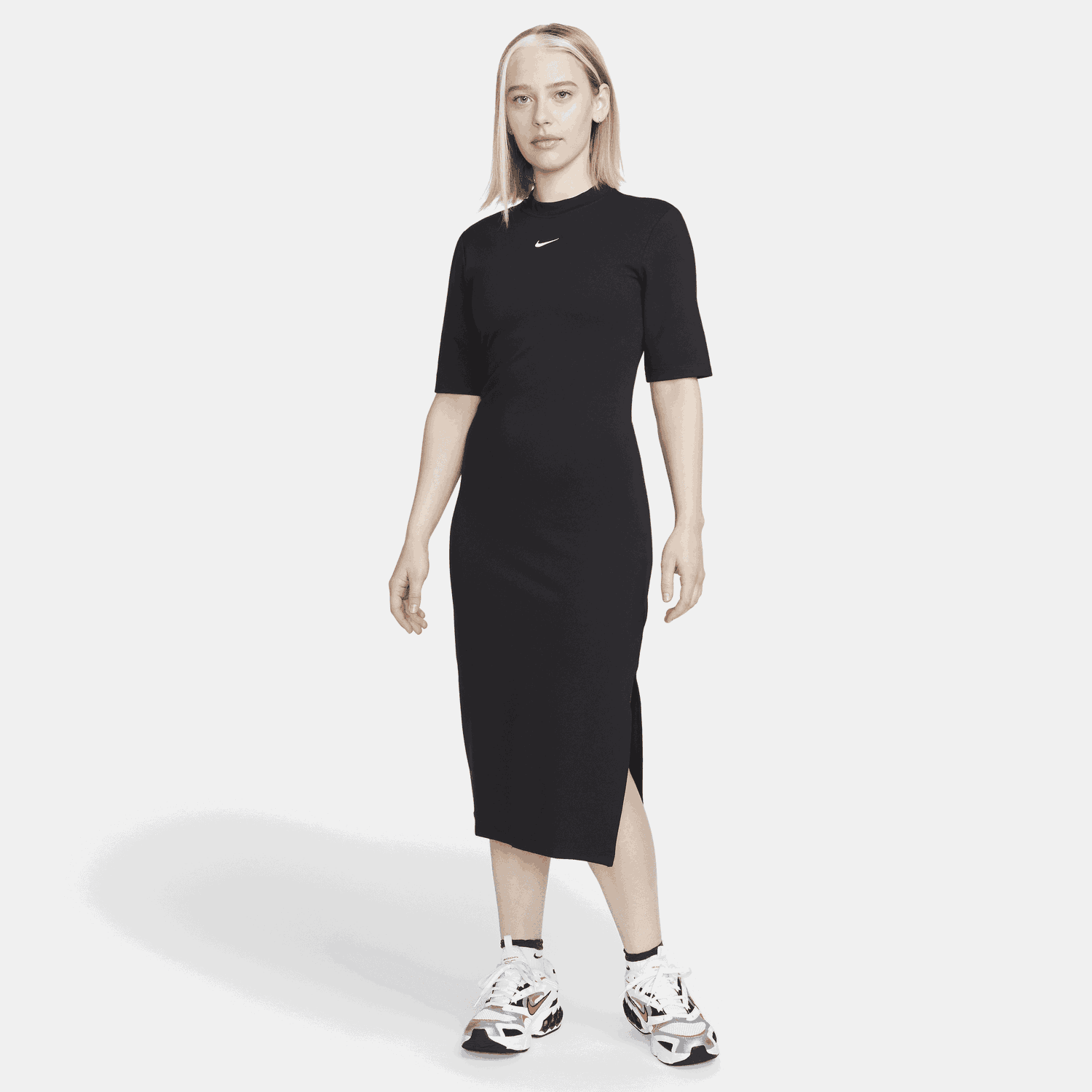 Šaty Nike Sportswear Essential Midi Dress Čierna | DV7878-010, 0