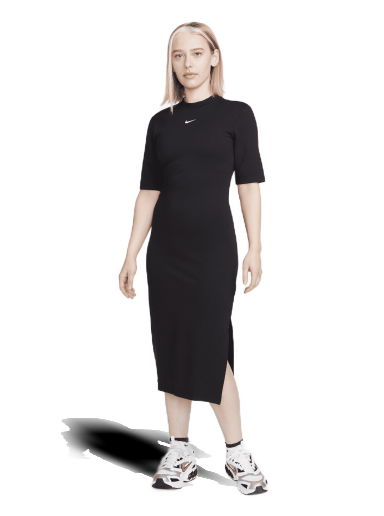 Šaty Nike Sportswear Essential Midi Dress Čierna | DV7878-010