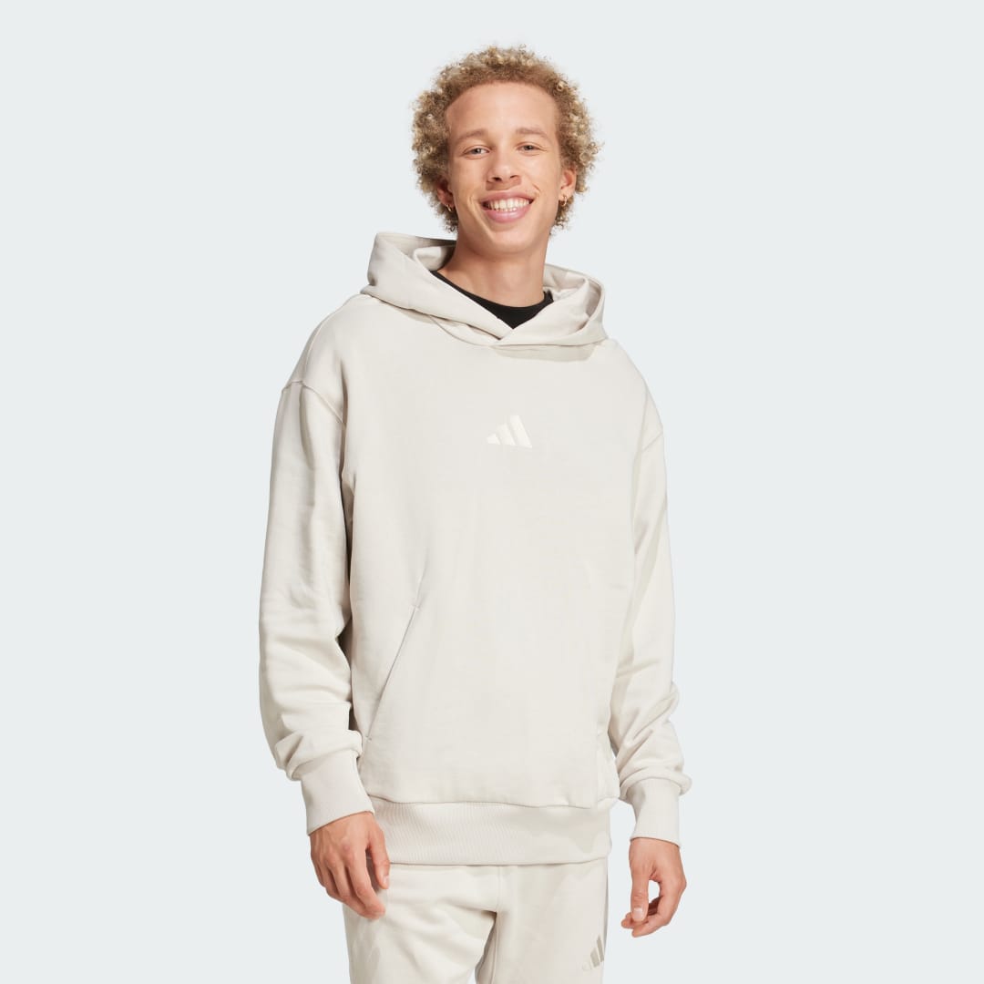 Mikina adidas Performance ALL SZN French Terry Hoodie Béžová | IY4157, 0
