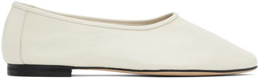 Tenisky a topánky BY FAR Prudence Creased Ballerina Flats Biela | MWFFC005LL002WH020PL, 0