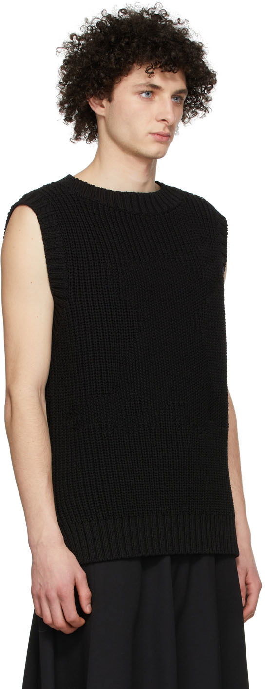 Sveter We11done We11done Knit Monster Vest Čierna | WD-KV1-22-607-U-BK, 1