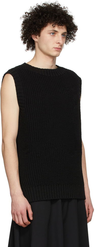 Sveter We11done We11done Knit Monster Vest Čierna | WD-KV1-22-607-U-BK, 1