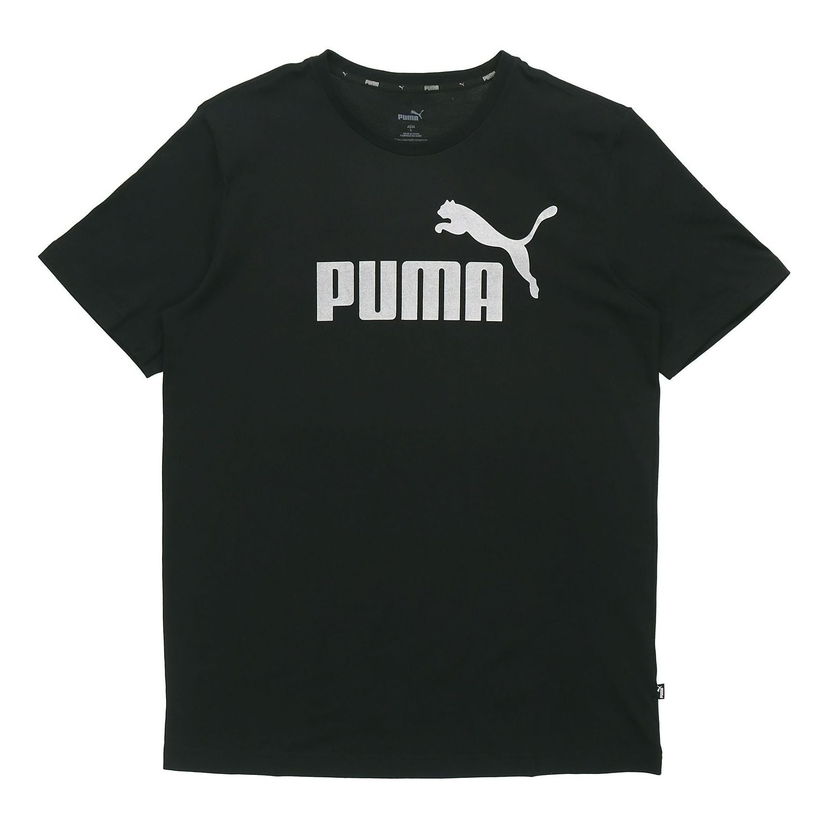 Tričko Puma Logo Printed Short Sleeve T-Shirt Čierna | 583843-01