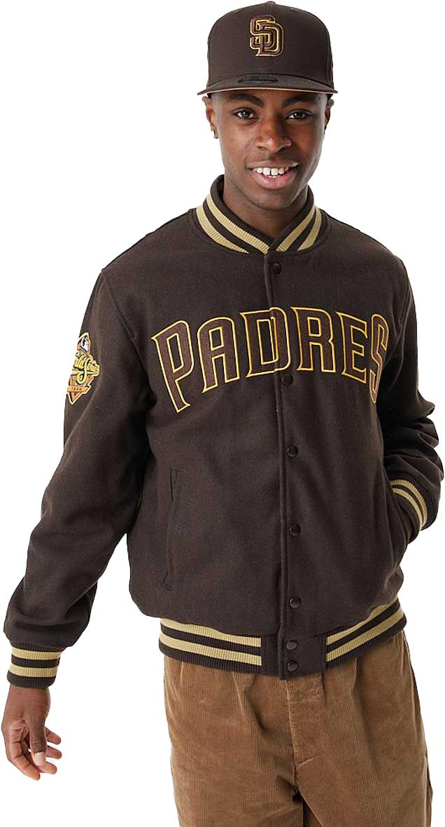 Bomber bunda New Era San Diego Padres Varsity Jacket Hnedá | 60424438-60424438, 0