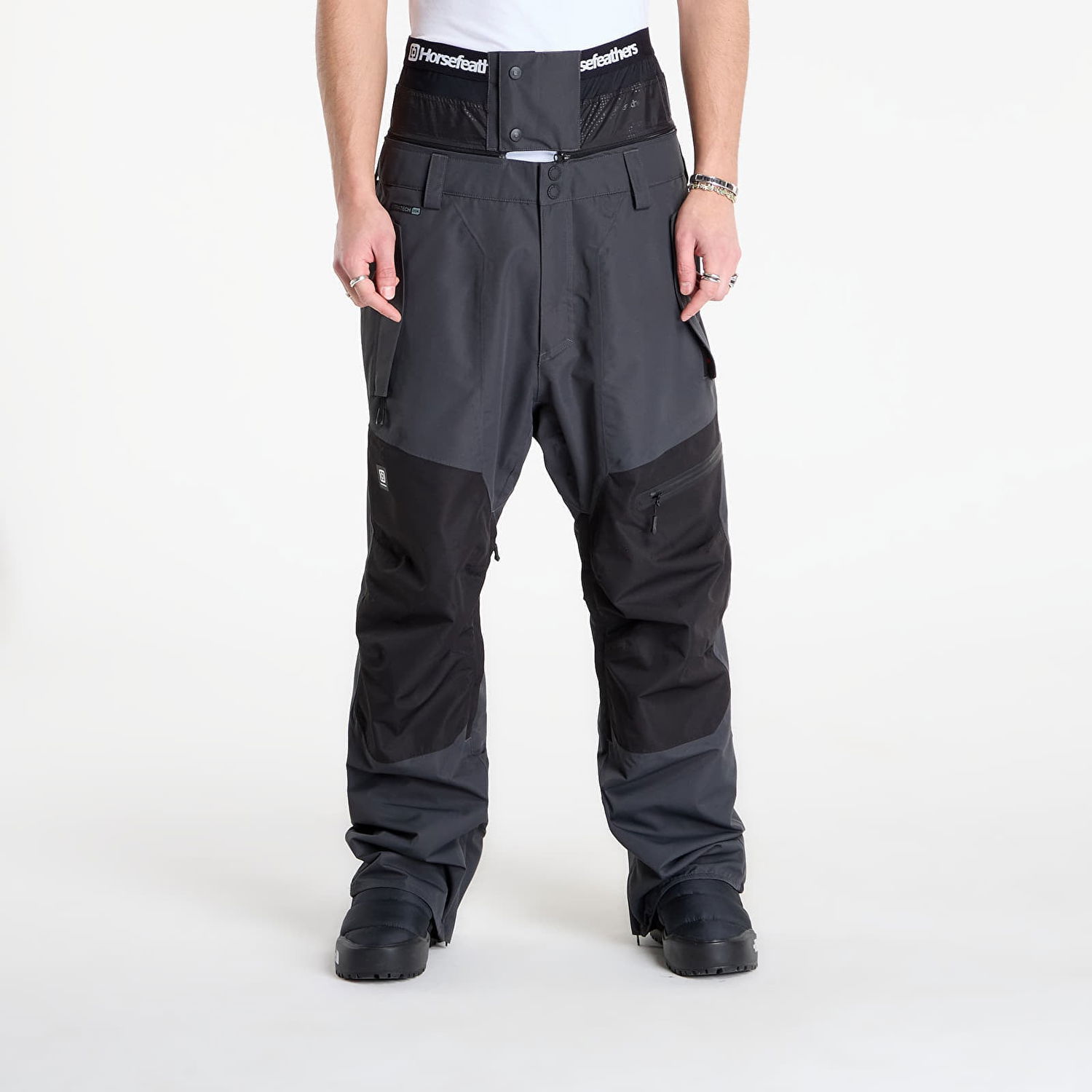 Nohavice Horsefeathers Nelson Snowboard Pants Šedá | OM297R, 0