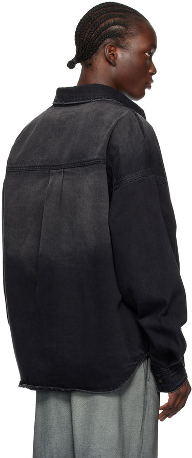Košeľa We11done Distressed Denim Shirt Čierna | WD-DB2-24-354-U-BK, 2