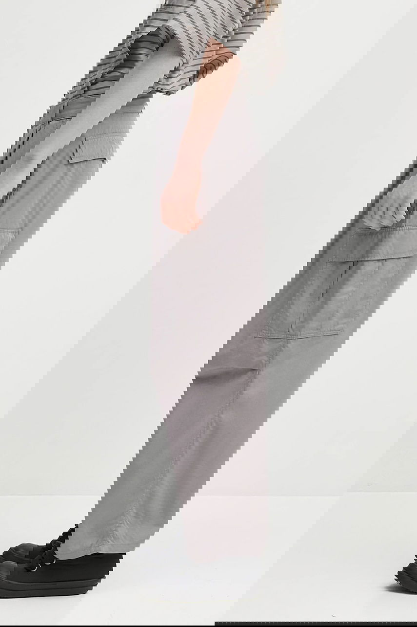 Cargo nohavice Carhartt WIP Cole Loose Fit Pleated Cargo Pants Šedá | I030477.2LR02, 1