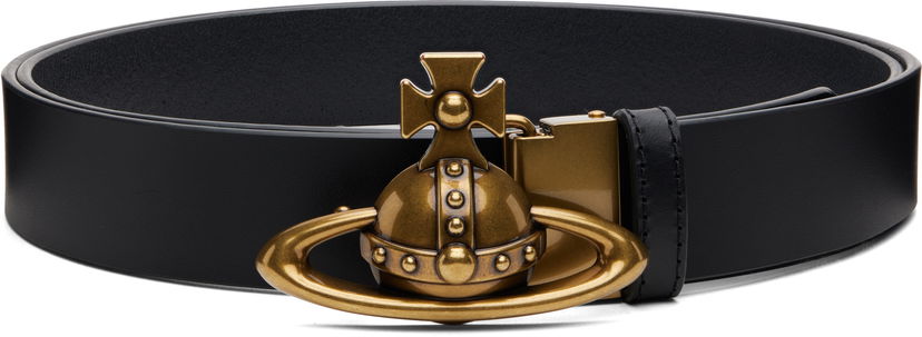 Opasok Vivienne Westwood Vivienne Westwood Orb Buckle Belt Čierna | 82010075U-L00CH-